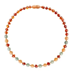 Amberos Barnsteen ketting baby/peuter aventurijn – jade