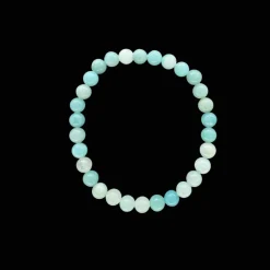 Baby Natura Amazoniet kogelarmband 6mm dames