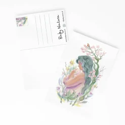 Baby Natura Ansichtkaart moeder met baby – Lente