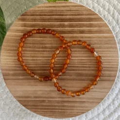 Baby Natura Carneool kogelarmband 6mm dames