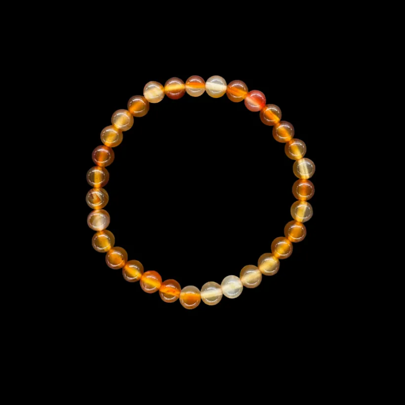 Baby Natura Carneool kogelarmband 6mm dames