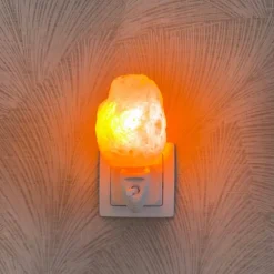 Baby Natura Himalayazout nachtlampje rots