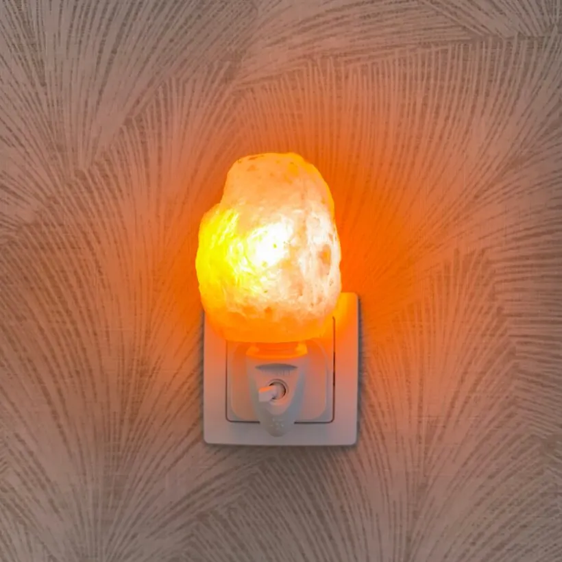 Baby Natura Himalayazout nachtlampje rots