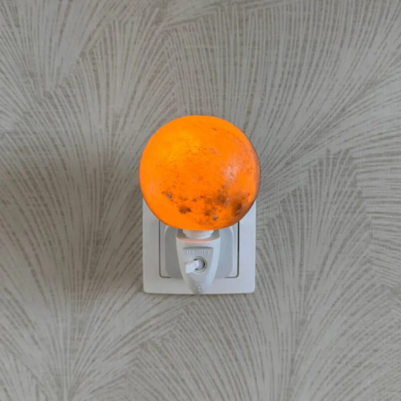 Baby Natura Himalayazout nachtlampje planeet grijs