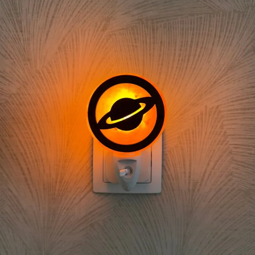 Baby Natura Himalayazout nachtlampje Planeet 3D