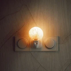 Baby Natura Himalayazout nachtlampje planeet rood