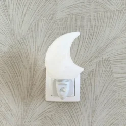 Baby Natura Himalayazout nachtlampje maan wit