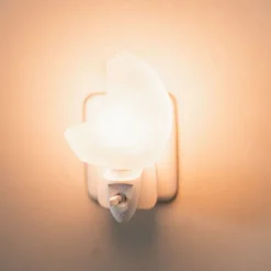 Baby Natura Himalayazout nachtlampje maan wit