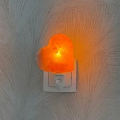 Baby Natura Himalayazout nachtlampje hart rood