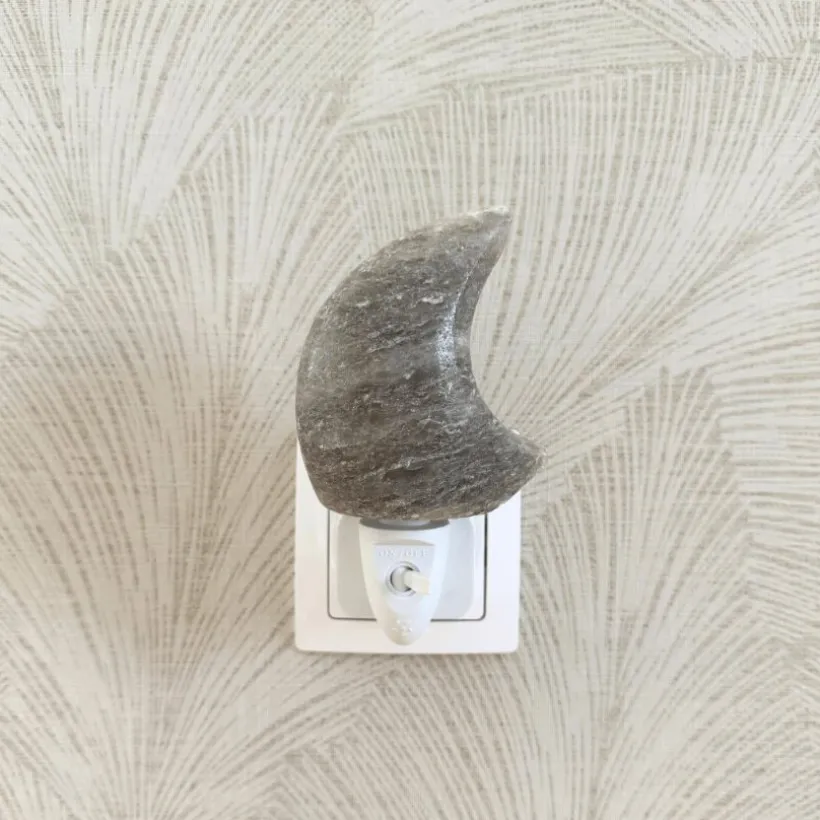 Baby Natura Himalayazout nachtlampje maan grijs