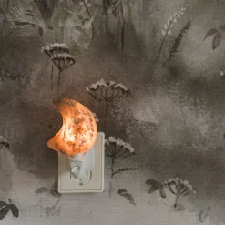 Baby Natura Himalayazout nachtlampje maan grijs