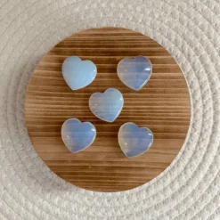 Baby Natura Opaliet Hartje (3cm)