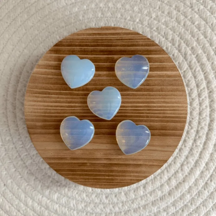 Baby Natura Opaliet Hartje (3cm)