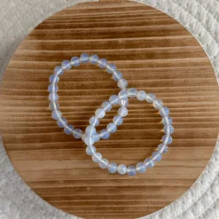 Baby Natura Opaliet kogelarmband 6mm kind