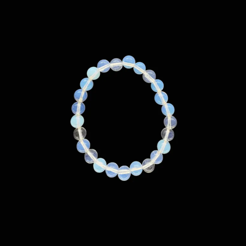 Baby Natura Opaliet kogelarmband 6mm kind