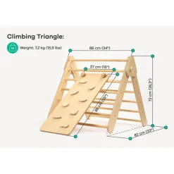 Baby Natura Pikler driehoek – pastel