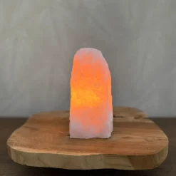 Baby Natura Ruwe Rozekwarts lamp