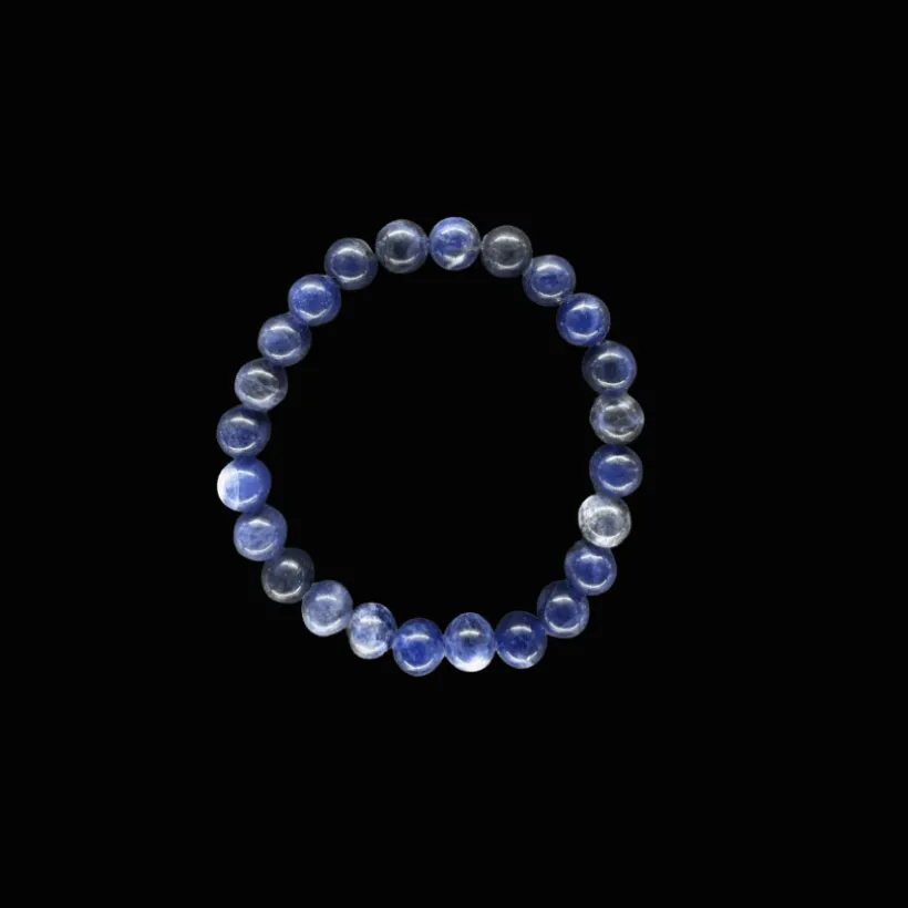 Baby Natura Sodaliet kogelarmband 6mm kind