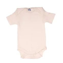 Cosilana Romper wol zijde natuur korte mouw