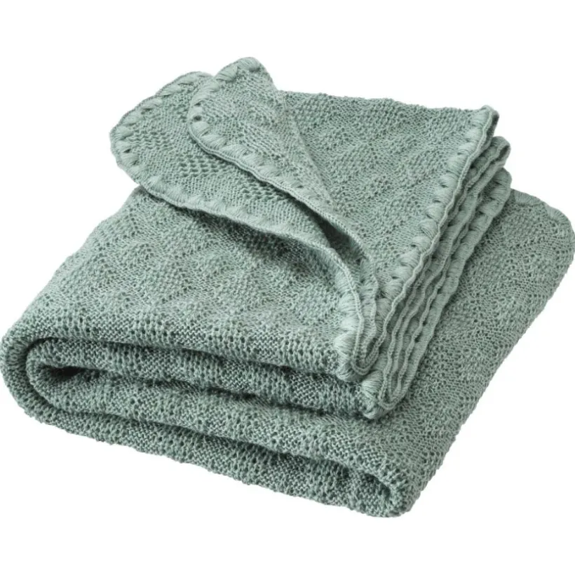 Disana Baby deken wol gebreid Jade