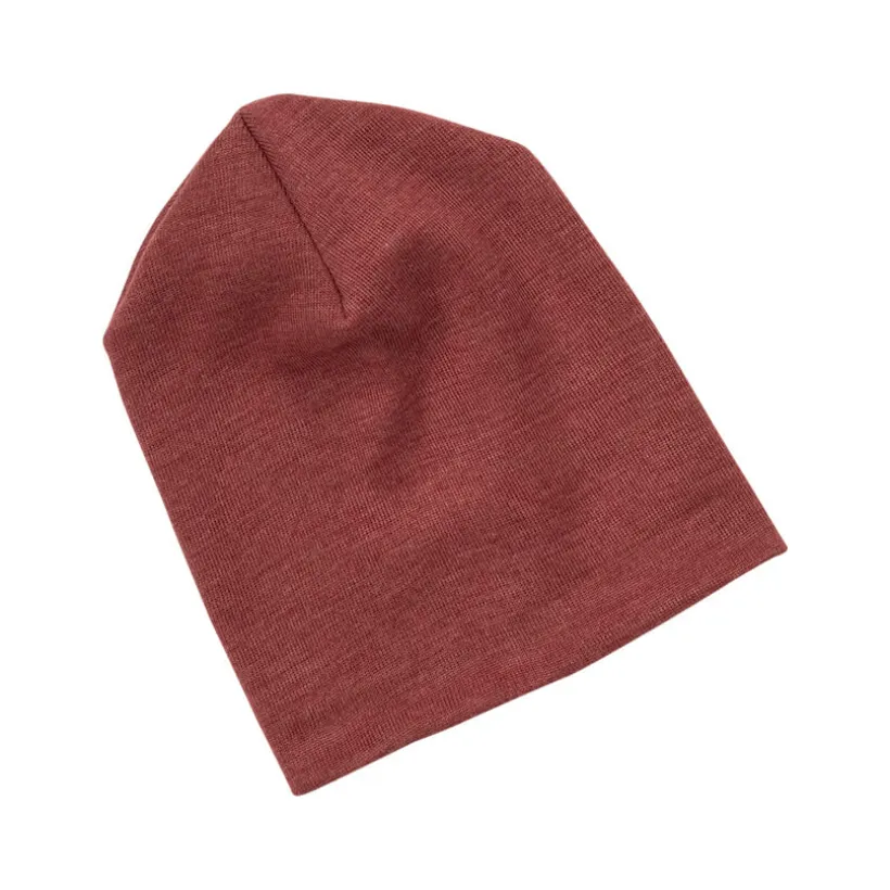 Engel Natur Beanie dopmuts wol zijde koper