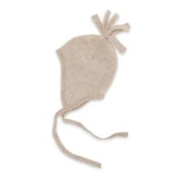 Engel Natur Strikmutsje wolfleece zand