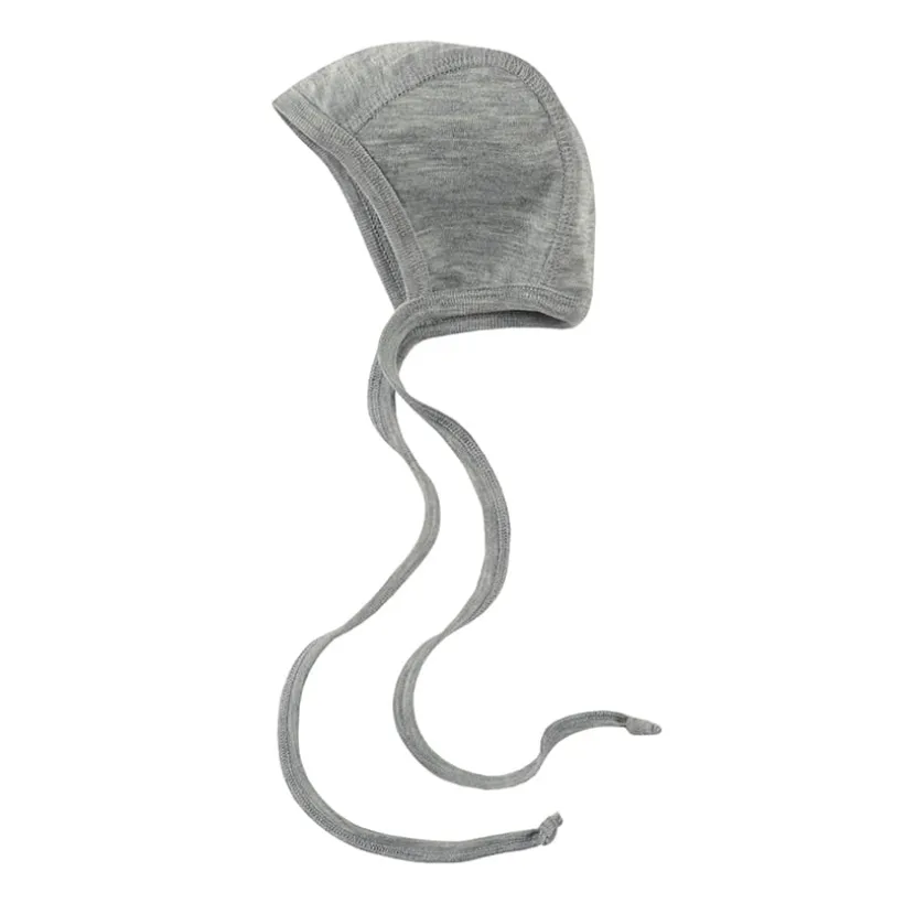 Engel Natur Strikmutsje wol zijde grijs