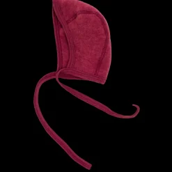 Engel Natur Strikmutsje wolfleece Jaspis rood