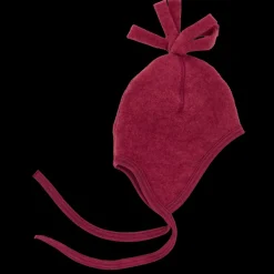 Engel Natur Strikmutsje wolfleece Jaspis rood