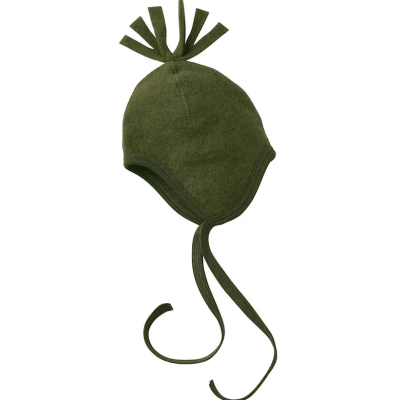 Engel Natur Strikmutsje wolfleece riet