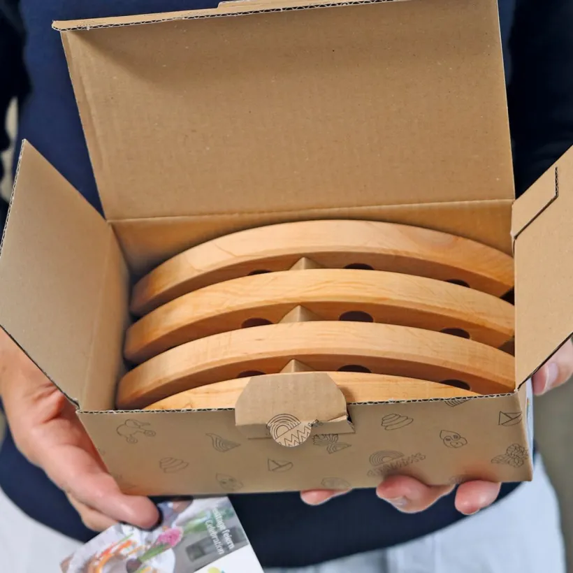 Grimm's Jaarring naturel groot