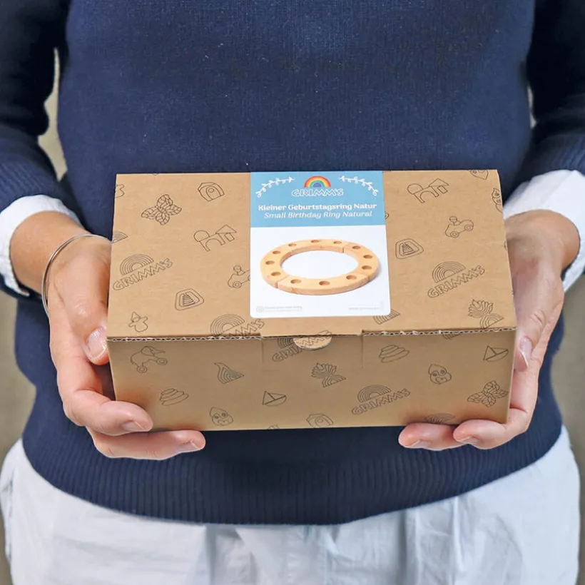 Grimm's Jaarring naturel klein