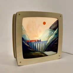 Hannah Illustreert Toverplaat Train in the Mountains