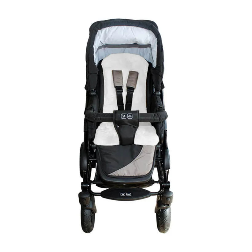 Heitmann Felle Lamsvacht buggy / autostoel wit