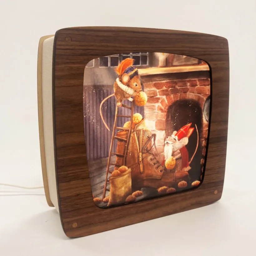 Het Houtlokael Toverlamp Premium Walnut