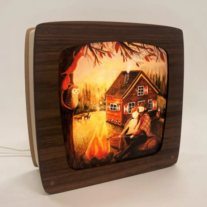 Het Houtlokael Toverlamp Premium Walnut