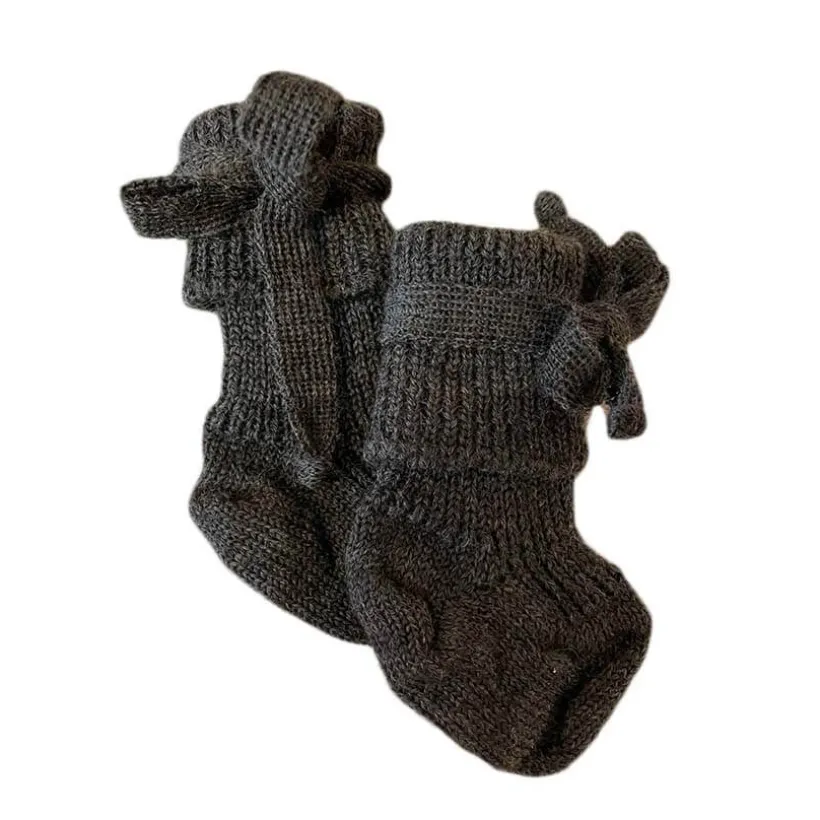 Hirsch natur Striksokjes baby bruin