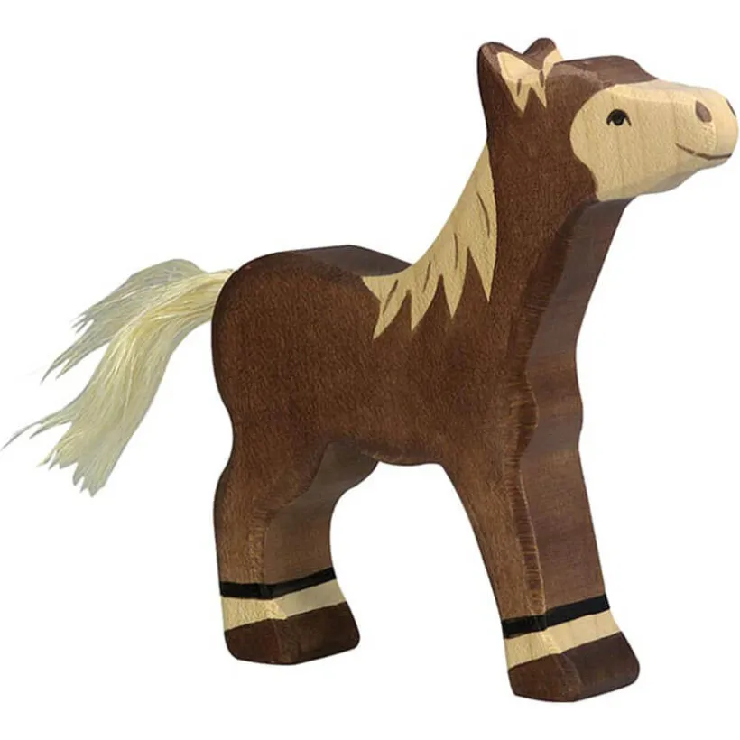 Holztiger Houten veulen bruin