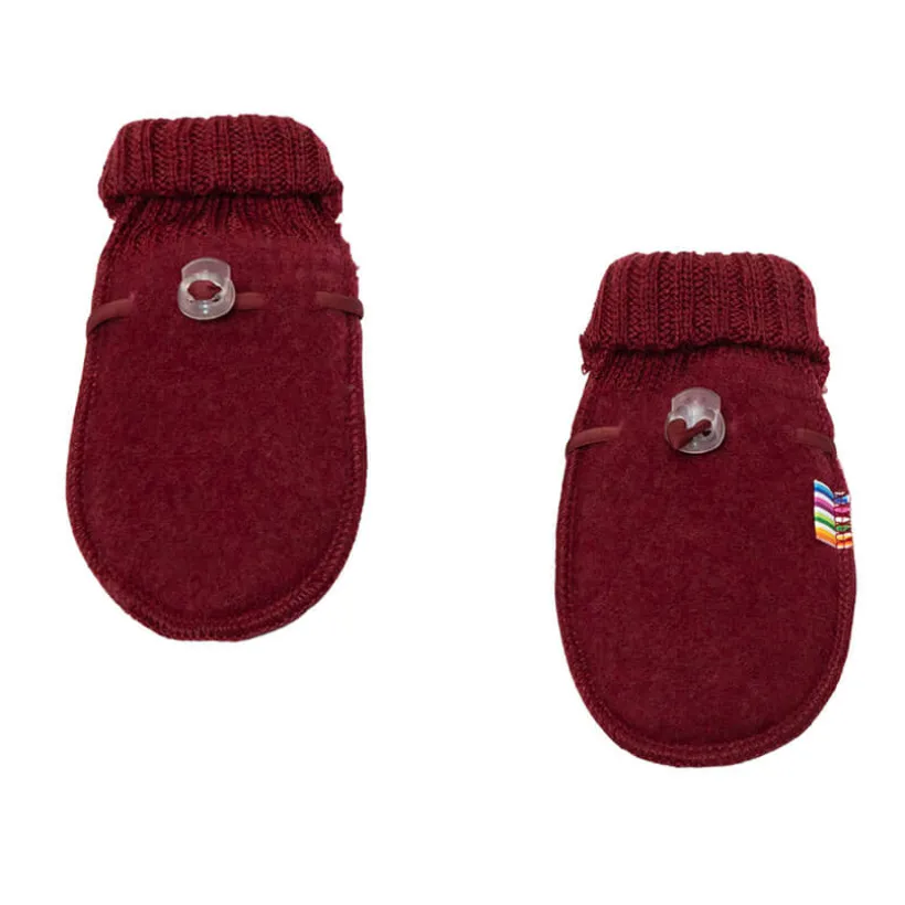 Joha Baby wantjes wolfleece – Bordeaux (limited edition)