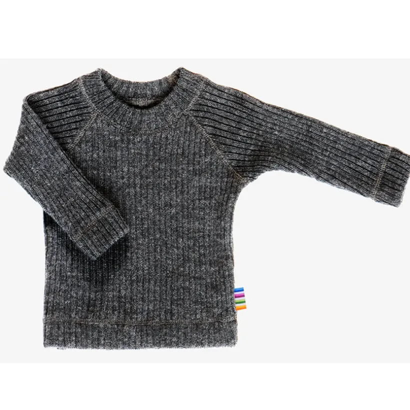 Joha Gebreide wollen trui antraciet