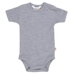 Joha Romper wol korte mouw – grijs