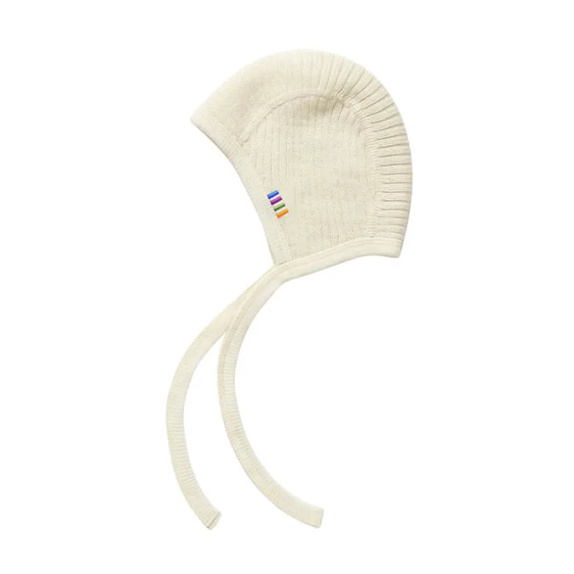 Joha Strikmutsje dubbel gebreid wol ecru