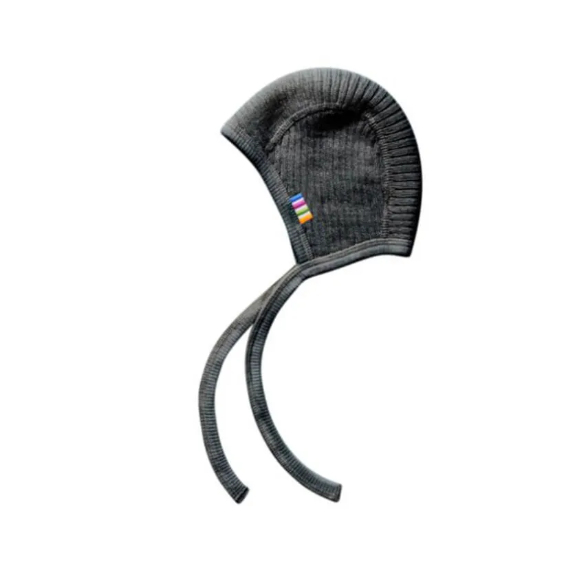 Joha Strikmutsje dubbel gebreid wol antraciet