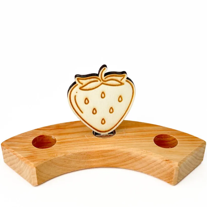 Klein dappertje Aardbei steker