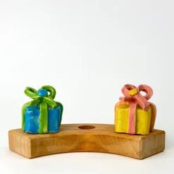 Klein dappertje Blauw cadeautje steker