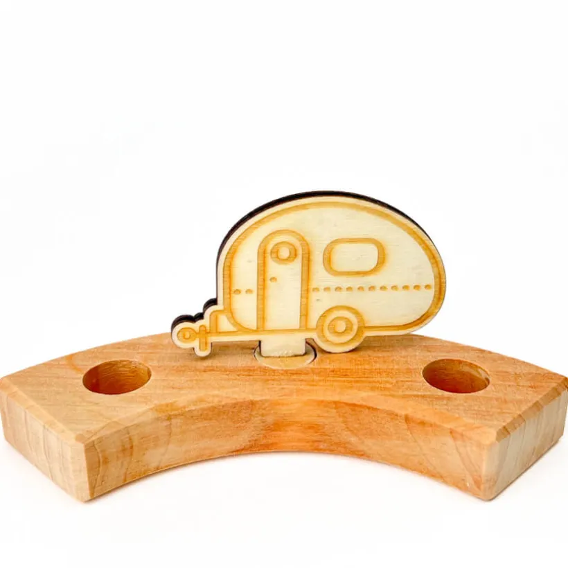 Klein dappertje Caravan steker