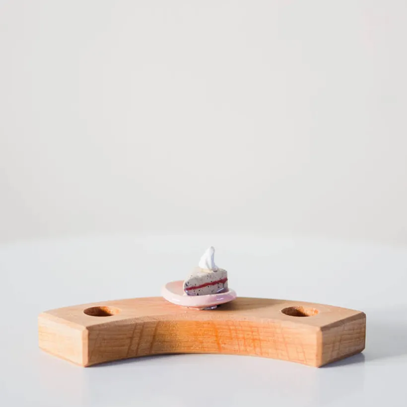 Klein dappertje Gebakje steker