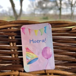 Klein dappertje Kaartje Hoera!