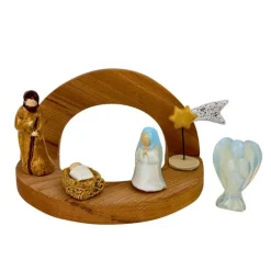 Klein dappertje Kerststal set premium stekers