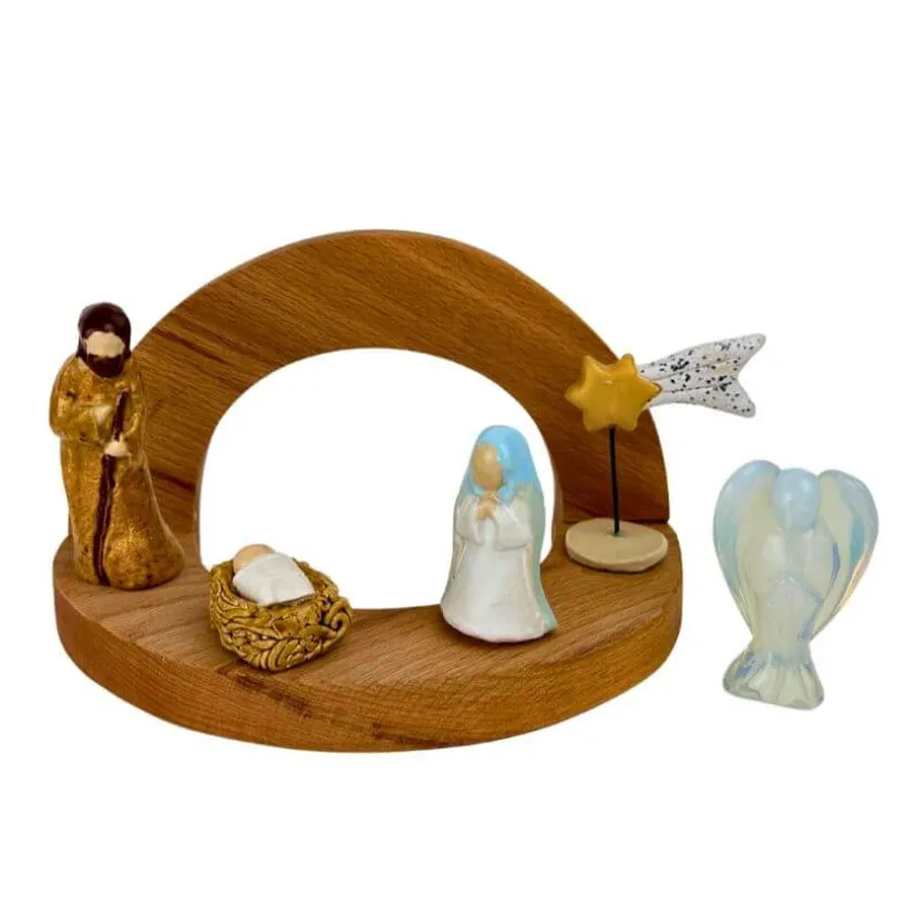 Klein dappertje Kerststal set premium stekers